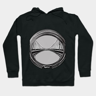 Modern Bridge Graphic Art No. 749 Hoodie